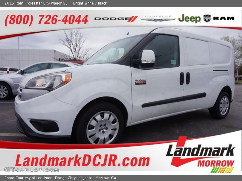 Bright White / Black 2015 Ram ProMaster City Wagon SLT