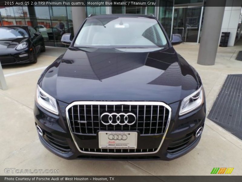 Moonlight Blue Metallic / Titanium Gray 2015 Audi Q5 2.0 TFSI Premium Plus quattro