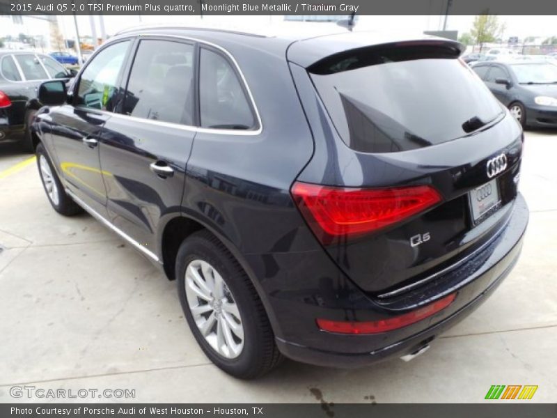 Moonlight Blue Metallic / Titanium Gray 2015 Audi Q5 2.0 TFSI Premium Plus quattro