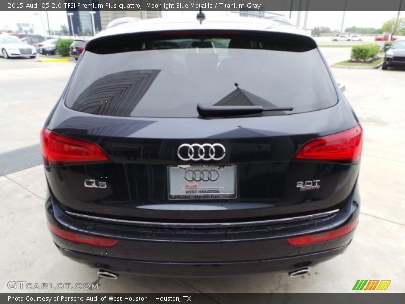 Moonlight Blue Metallic / Titanium Gray 2015 Audi Q5 2.0 TFSI Premium Plus quattro