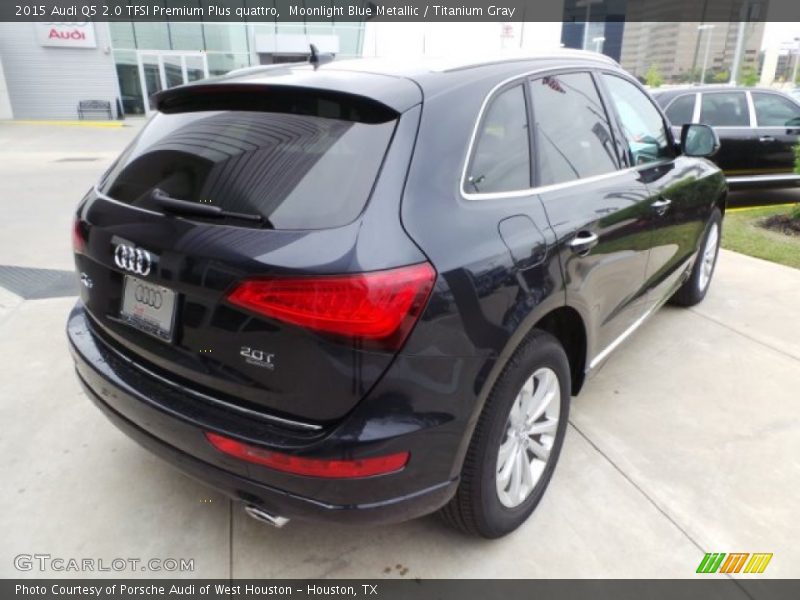 Moonlight Blue Metallic / Titanium Gray 2015 Audi Q5 2.0 TFSI Premium Plus quattro