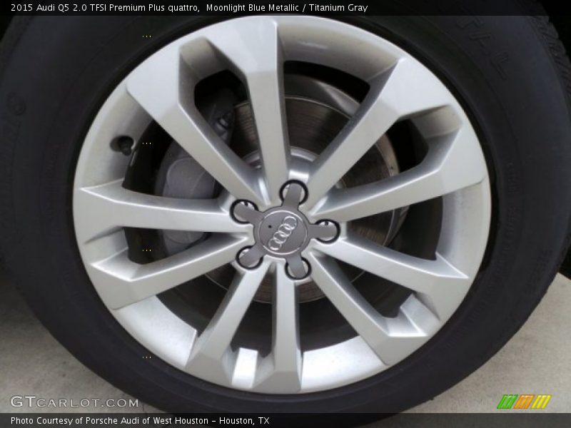 Moonlight Blue Metallic / Titanium Gray 2015 Audi Q5 2.0 TFSI Premium Plus quattro