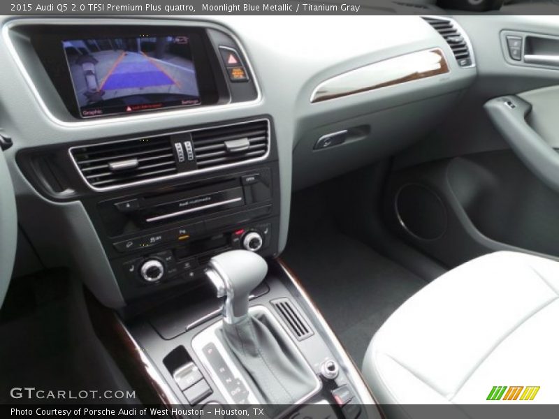 Moonlight Blue Metallic / Titanium Gray 2015 Audi Q5 2.0 TFSI Premium Plus quattro