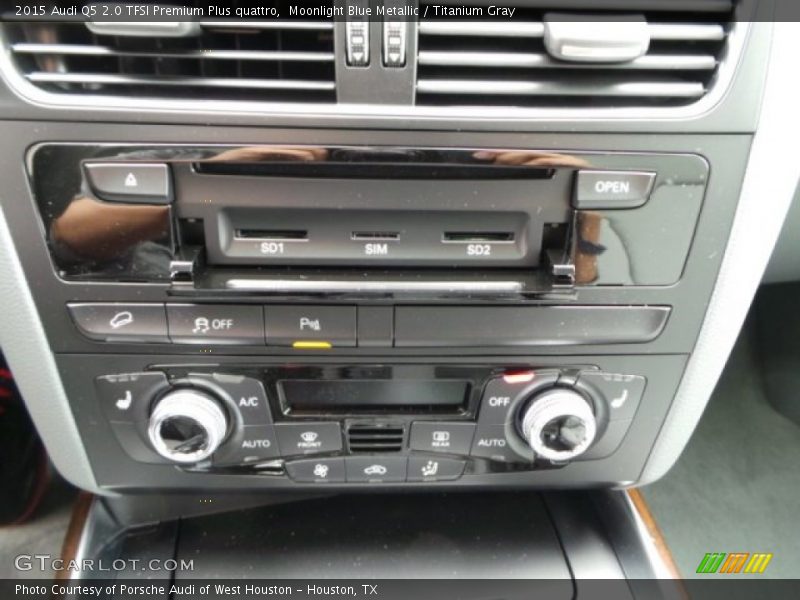 Moonlight Blue Metallic / Titanium Gray 2015 Audi Q5 2.0 TFSI Premium Plus quattro