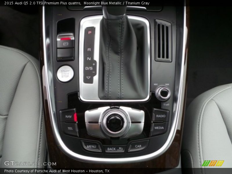Moonlight Blue Metallic / Titanium Gray 2015 Audi Q5 2.0 TFSI Premium Plus quattro