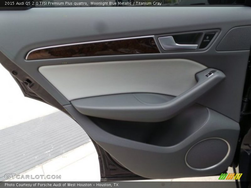 Moonlight Blue Metallic / Titanium Gray 2015 Audi Q5 2.0 TFSI Premium Plus quattro