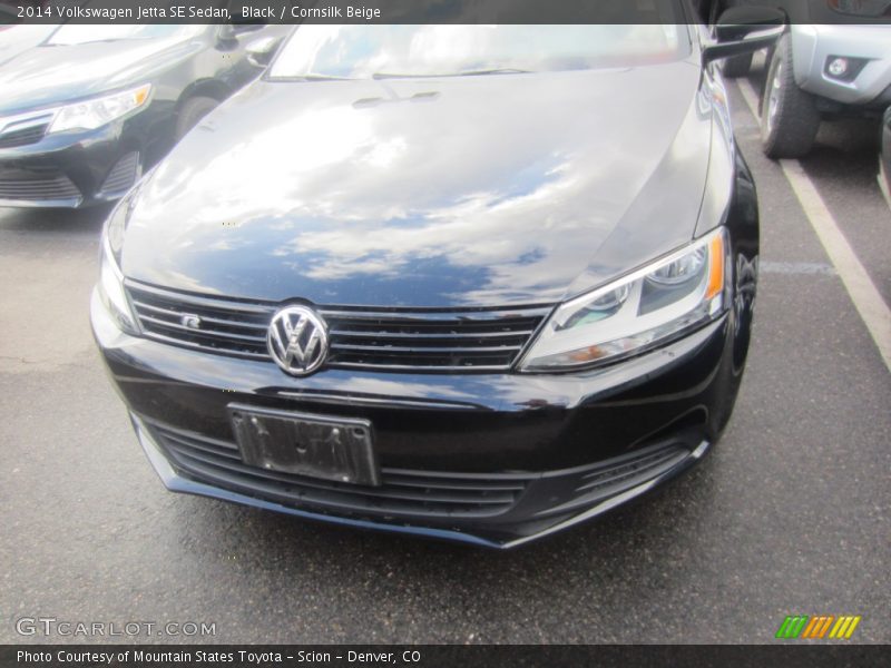 Black / Cornsilk Beige 2014 Volkswagen Jetta SE Sedan