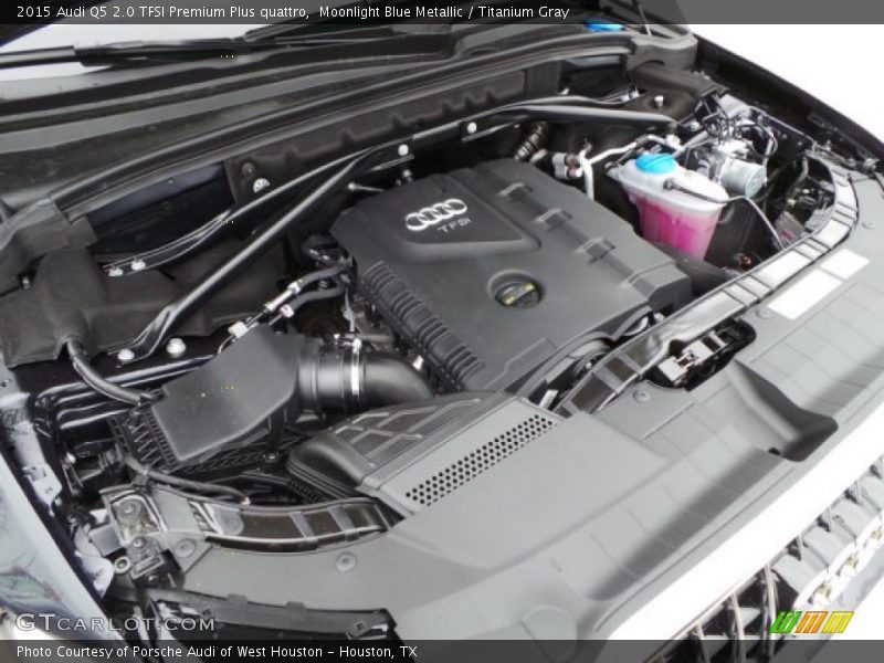 Moonlight Blue Metallic / Titanium Gray 2015 Audi Q5 2.0 TFSI Premium Plus quattro
