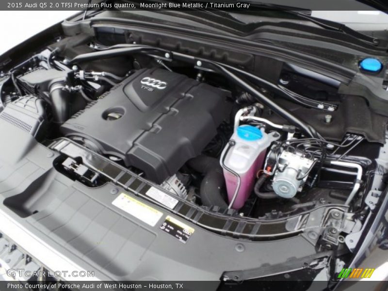 Moonlight Blue Metallic / Titanium Gray 2015 Audi Q5 2.0 TFSI Premium Plus quattro