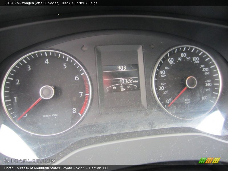 Black / Cornsilk Beige 2014 Volkswagen Jetta SE Sedan