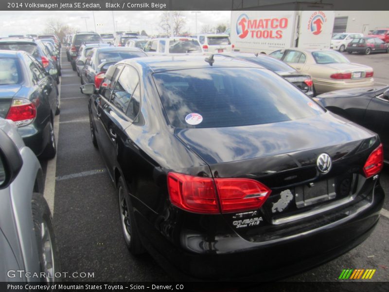 Black / Cornsilk Beige 2014 Volkswagen Jetta SE Sedan