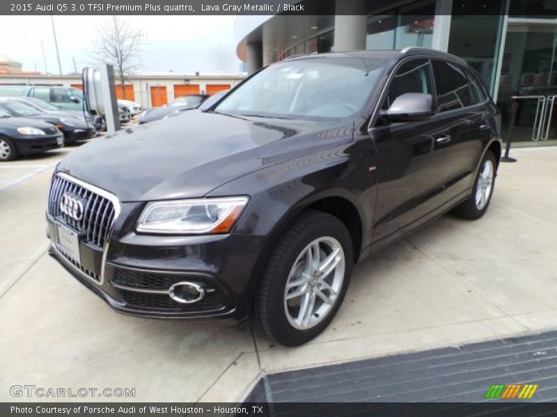 Lava Gray Metallic / Black 2015 Audi Q5 3.0 TFSI Premium Plus quattro