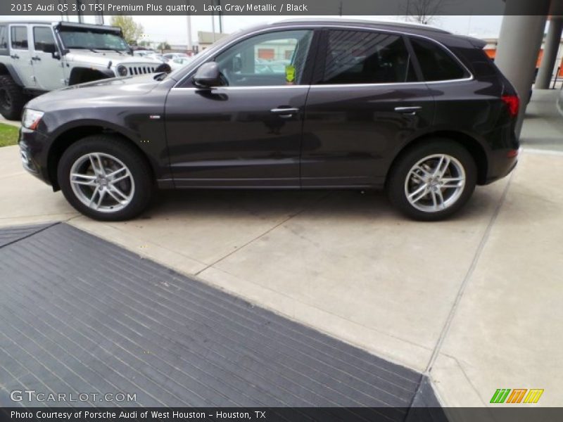 Lava Gray Metallic / Black 2015 Audi Q5 3.0 TFSI Premium Plus quattro