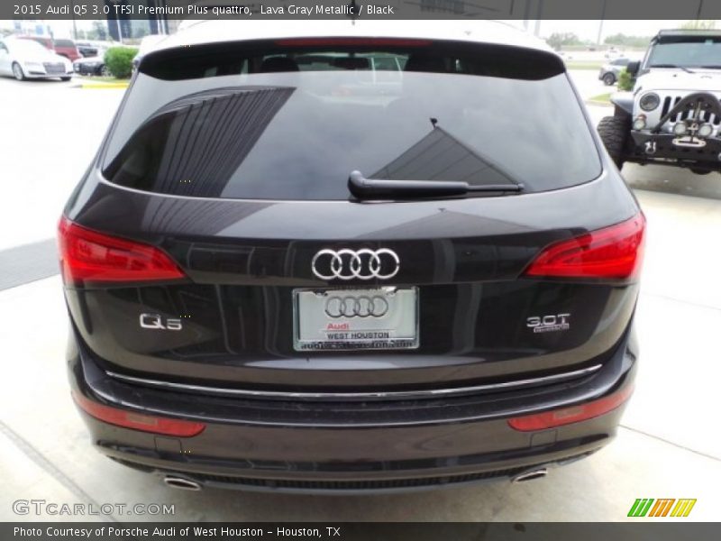 Lava Gray Metallic / Black 2015 Audi Q5 3.0 TFSI Premium Plus quattro