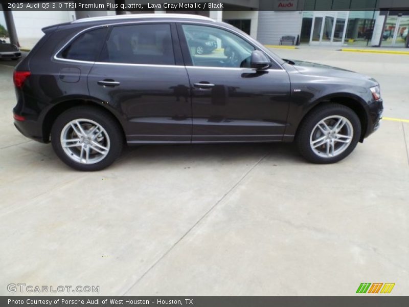 Lava Gray Metallic / Black 2015 Audi Q5 3.0 TFSI Premium Plus quattro