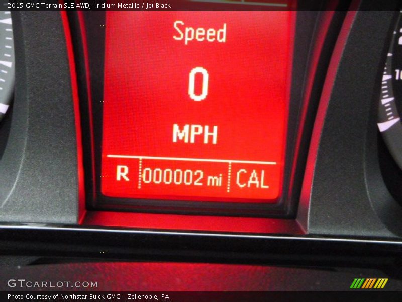 Iridium Metallic / Jet Black 2015 GMC Terrain SLE AWD