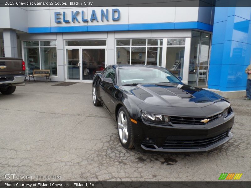 Black / Gray 2015 Chevrolet Camaro SS Coupe
