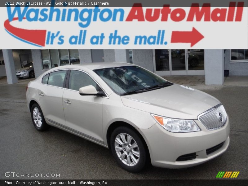 Gold Mist Metallic / Cashmere 2012 Buick LaCrosse FWD
