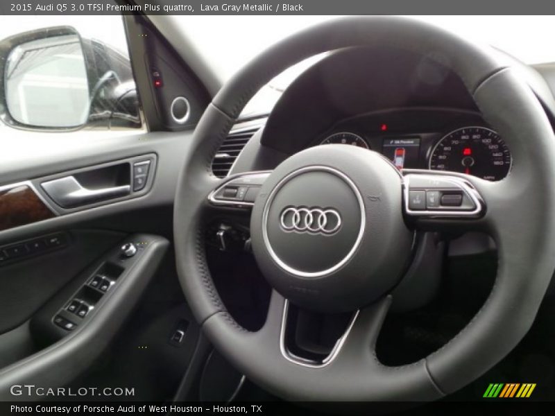 Lava Gray Metallic / Black 2015 Audi Q5 3.0 TFSI Premium Plus quattro
