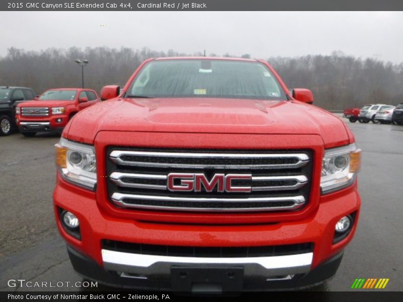 Cardinal Red / Jet Black 2015 GMC Canyon SLE Extended Cab 4x4