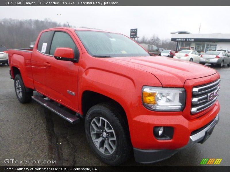 Cardinal Red / Jet Black 2015 GMC Canyon SLE Extended Cab 4x4
