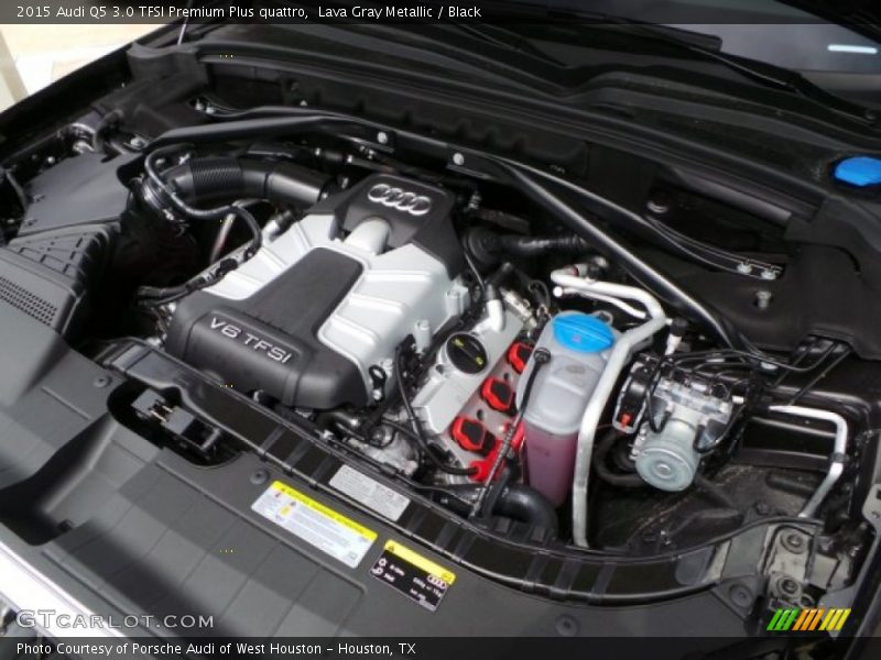 Lava Gray Metallic / Black 2015 Audi Q5 3.0 TFSI Premium Plus quattro