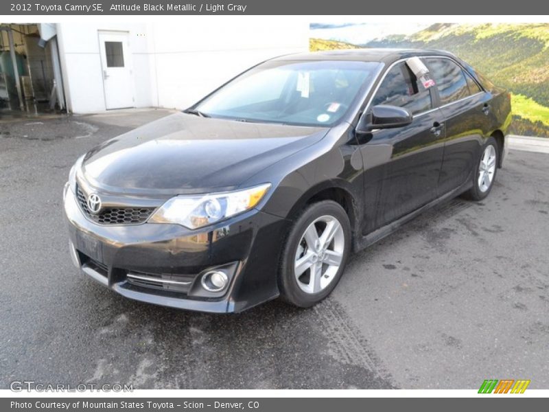 Attitude Black Metallic / Light Gray 2012 Toyota Camry SE