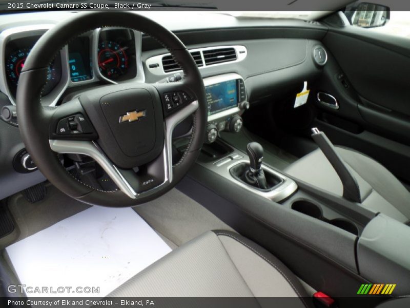  2015 Camaro SS Coupe Gray Interior