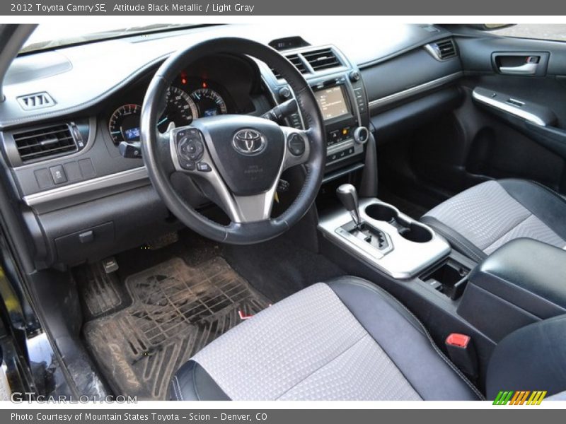 Attitude Black Metallic / Light Gray 2012 Toyota Camry SE