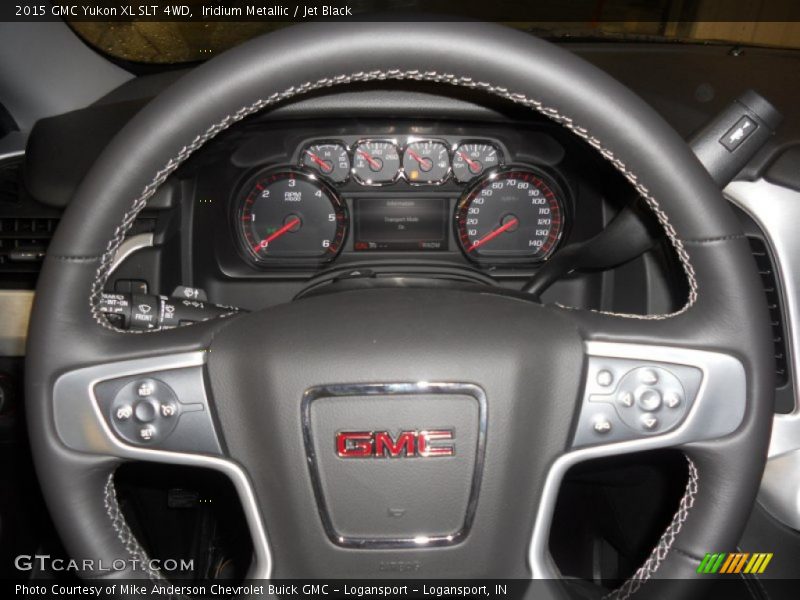 Iridium Metallic / Jet Black 2015 GMC Yukon XL SLT 4WD