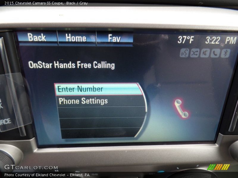 Black / Gray 2015 Chevrolet Camaro SS Coupe