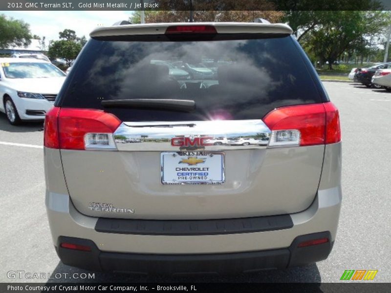 Gold Mist Metallic / Jet Black 2012 GMC Terrain SLT