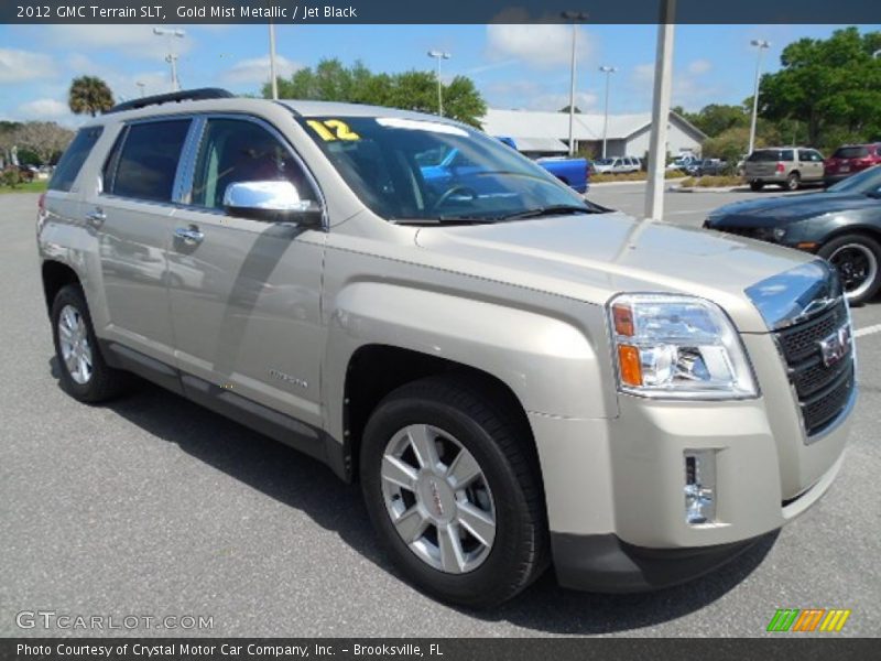 Gold Mist Metallic / Jet Black 2012 GMC Terrain SLT