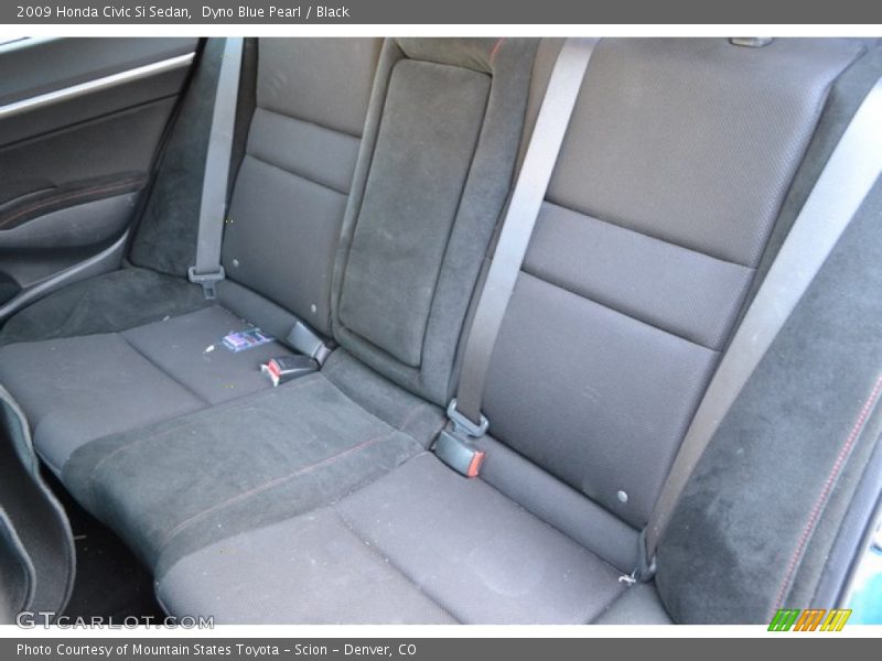 Dyno Blue Pearl / Black 2009 Honda Civic Si Sedan