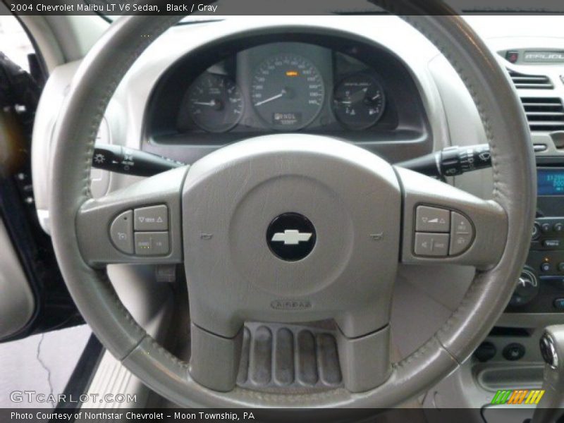 Black / Gray 2004 Chevrolet Malibu LT V6 Sedan