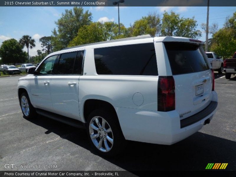 Summit White / Cocoa/Dune 2015 Chevrolet Suburban LT