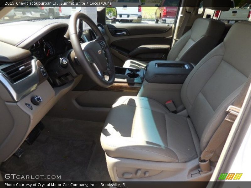 Summit White / Cocoa/Dune 2015 Chevrolet Suburban LT
