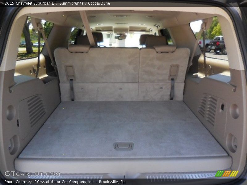 Summit White / Cocoa/Dune 2015 Chevrolet Suburban LT