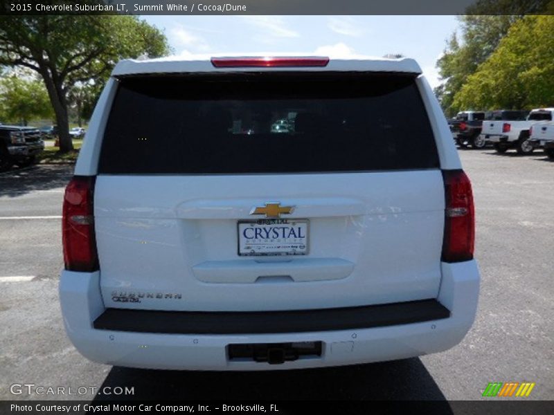 Summit White / Cocoa/Dune 2015 Chevrolet Suburban LT