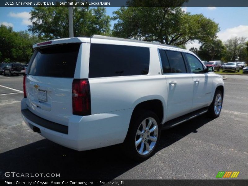 Summit White / Cocoa/Dune 2015 Chevrolet Suburban LT