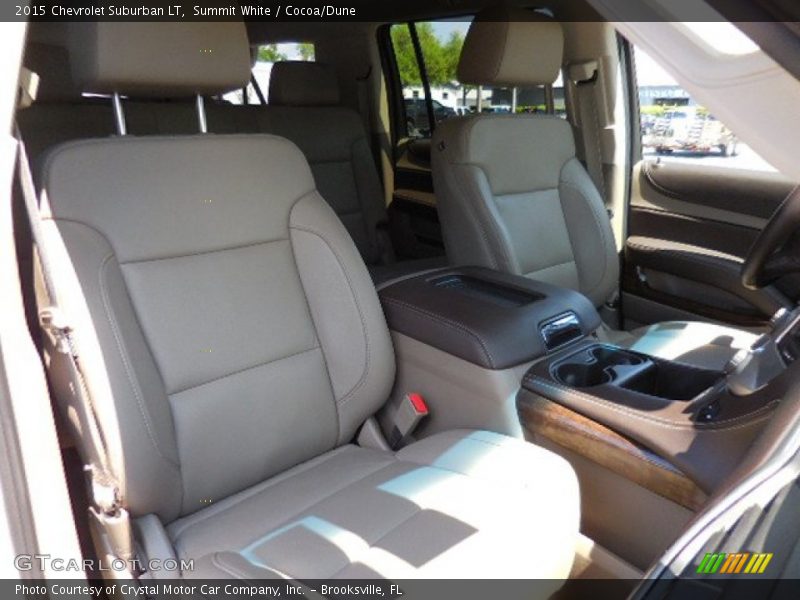 Summit White / Cocoa/Dune 2015 Chevrolet Suburban LT
