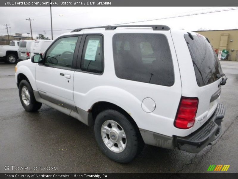 Oxford White / Dark Graphite 2001 Ford Explorer Sport 4x4