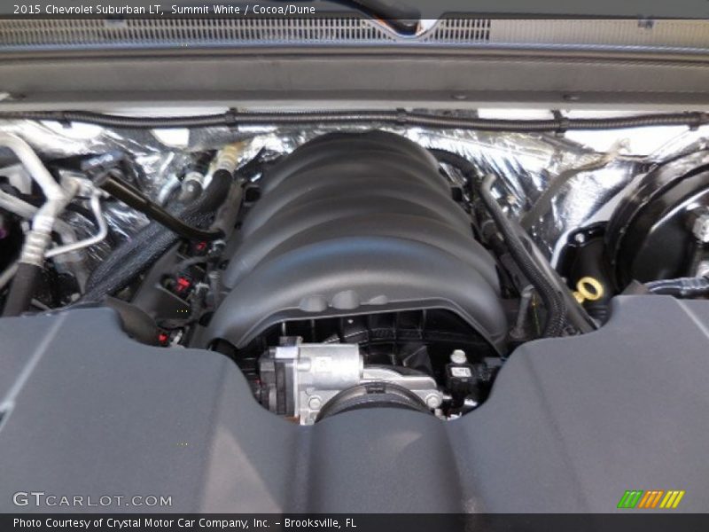 Summit White / Cocoa/Dune 2015 Chevrolet Suburban LT