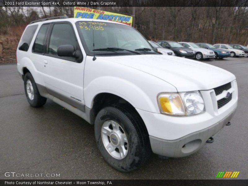 Oxford White / Dark Graphite 2001 Ford Explorer Sport 4x4