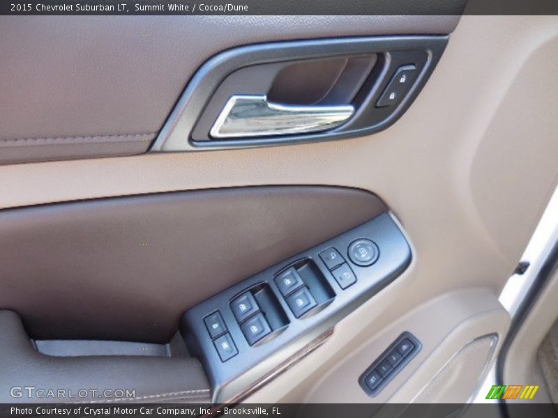 Summit White / Cocoa/Dune 2015 Chevrolet Suburban LT