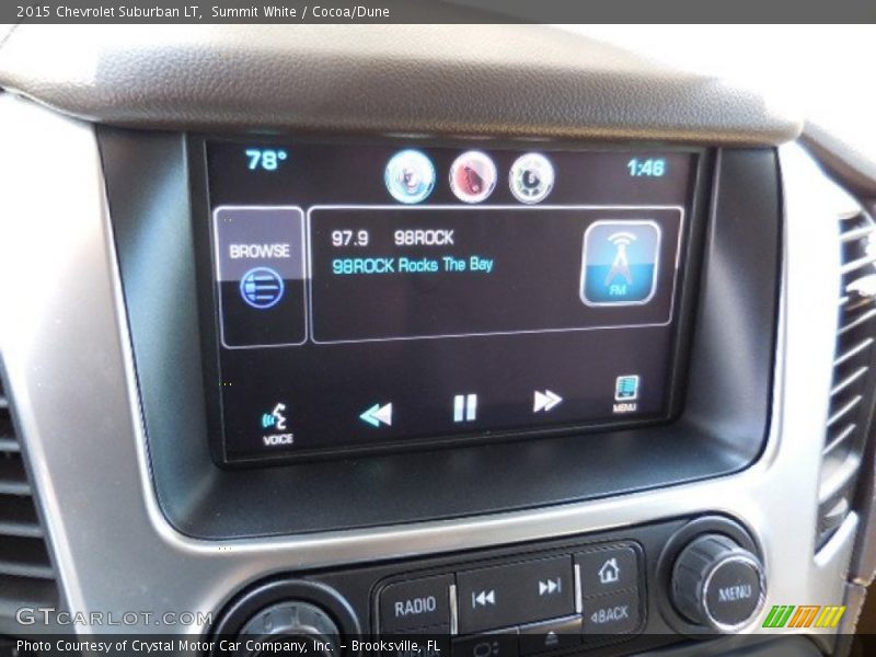 Summit White / Cocoa/Dune 2015 Chevrolet Suburban LT