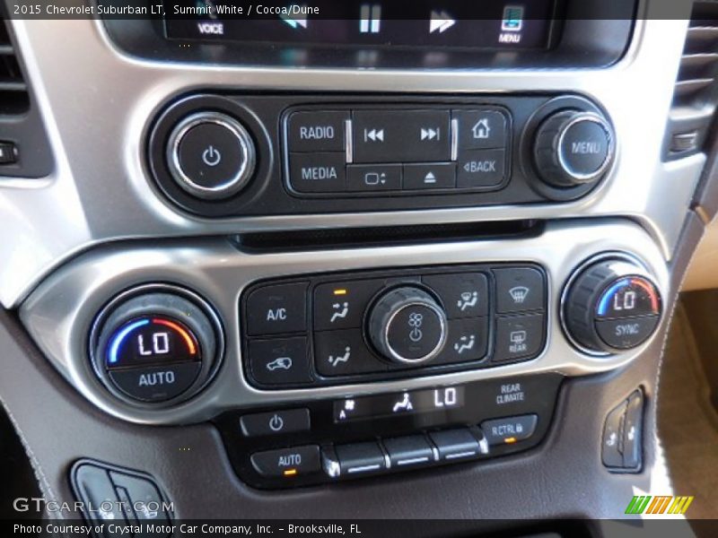 Summit White / Cocoa/Dune 2015 Chevrolet Suburban LT