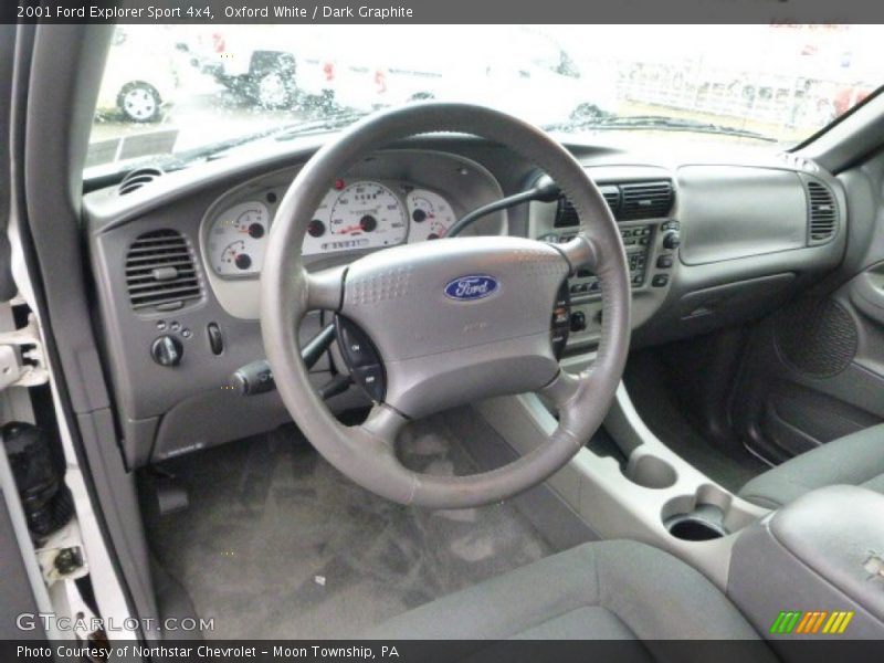 Oxford White / Dark Graphite 2001 Ford Explorer Sport 4x4