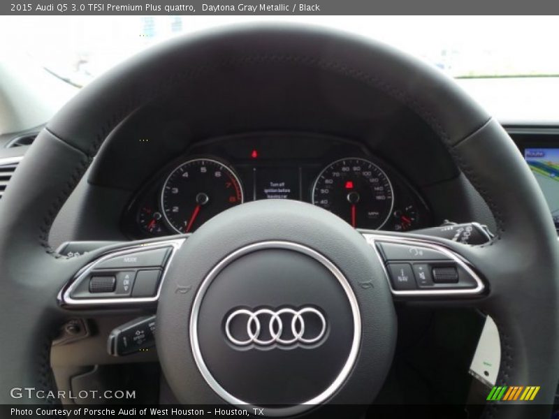 Daytona Gray Metallic / Black 2015 Audi Q5 3.0 TFSI Premium Plus quattro