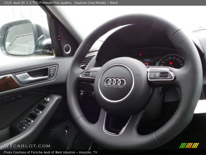 Daytona Gray Metallic / Black 2015 Audi Q5 3.0 TFSI Premium Plus quattro